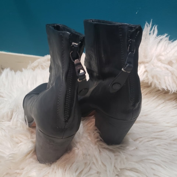 Rag & Bone women's black leather ankle booties size 6 - Picture 6 of 8